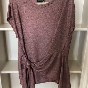Mauve wrap top